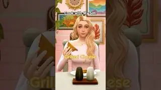 Cook with My Sim: Grilled Cheese ⭐| The Sims 4 | #sims4 #thesims #grilledcheese