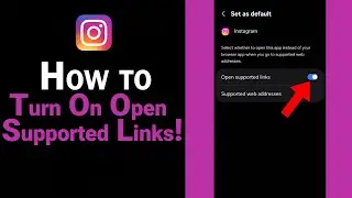 How to Turn On Open Supported Links on Instagram [NEW]