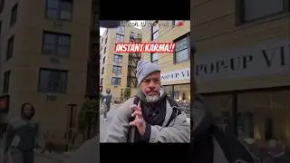 Уличное правосудие: мужчина, пристававший к женщине, получил нокаут! #короткоевидео #шорты