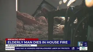 Elderly man found dead inside northwest Las Vegas home fire