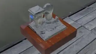 Blender Physics Fluid  and lighting with hdri