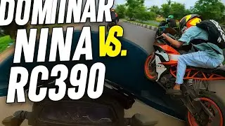 Can Dominar 400 Beat Ninja 300 & RC 390? | Epic Bike Chase