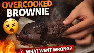 Over Cooked Brownie in 4 minutes 