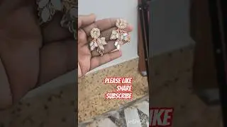 beautiful earings 💕#diy #diycrafts #new #trending #reuse #creative #bollywood #fashion #ghamusaran