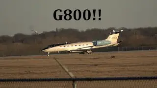 FIRST VISIT *RARE* GULFSTREAM G800 TESTBED LANDING AT LAFAYETTE PURDUE UNIVERSITY AIRPORT LAF