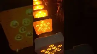 Led battery flat par 6-in-1