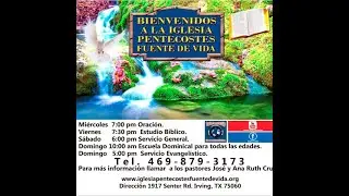 MUY BIENVENIDOS AL SERVICIO DE HOY.