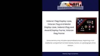 Veteran Flag Display case, Veteran Flag and Medal Display case, Veteran Flag and Award Display Frame