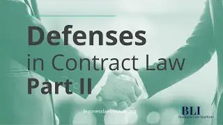 Defenses in Contract Law &bull; Part II: Mistakes (Unilateral and Bilateral)
