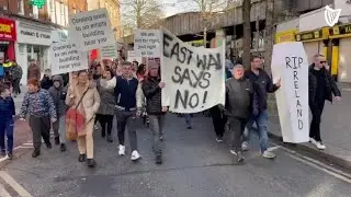 Anti-immigration protesters march through Dublin on bank holiday