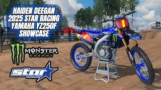 MXBIKES: HAIDEN DEEGAN 2025 STAR RACING YAMAHA YZ250F #1 RED PLATE SHOWCASE