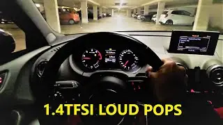 Audi A3 1.4TFSI DSG Straight Pipe BANGS Tunnel
