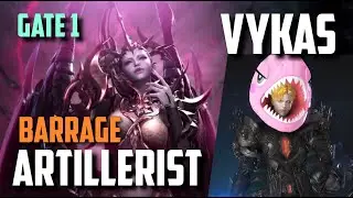 [Lost Ark] Vykas - Spec/Crit Artillerist Barrage Build | Gate 1