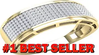 Dazzlingrock Collection 0.50 cttw Round White Diamond 6 Row Micro pave Anniversary Ring - B071JBBLG8