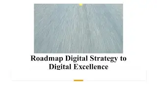 Roadmap Digital Strategy to Digital Excellence