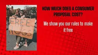 Consumer Proposal   How Much Does It Cost