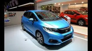 HONDA JAZZ NEW MODEL 2018 BLUE COLOUR WALKAROUND + INTERIOR
