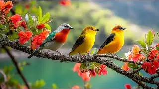Morning Relaxing Piano and Bird Sounds | Gentle Nature Music to Start Your Day