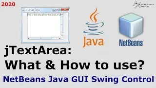 jTextArea: What & How to Use | Netbeans Java GUI Control - Basics | ARBX CodeX
