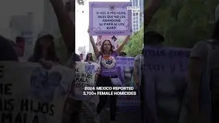Thousands March In Mexico City Against Rising Violence Against Women | N18G