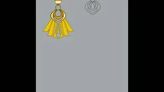 Jewelry Design: Transforming a Pattern Into a Gold Necklace & Earrings. #illustration #art #design