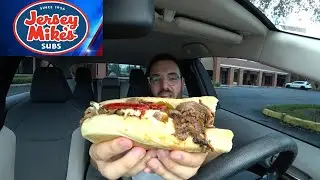 Eating Jersey Mike's Famous Philly
