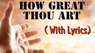 How Great Thou Art - Oh Lord My God Song Lyrical video #keyboard #englishchristiansongs