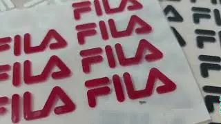 FILA 3D Moulding Silicone Heat transfer Stickers