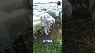 Undercover Dog Protects Sheep #SecretGuardian #AmericanPets #shorts