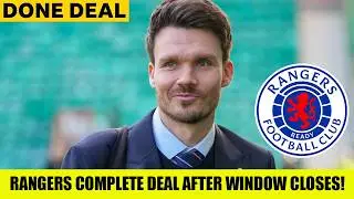 Rangers OFFICIALLY AGREE Deal After Window Closing + Midfielder Deal Rumours!