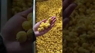 Do you know how to make spherical popcorn like this in three minutes? #caramelpopcorn #machine