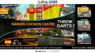 Come play some casual darts with Talkdarts & complete GLOBAL CITIES at the same time!