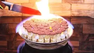 EXPERIMENT Glowing 1000 Degree KNIFE VS 3000 MATCHES