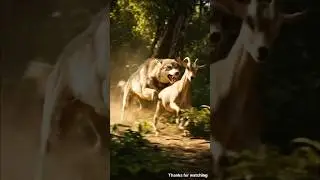 Wolf attack on Goat 😱😥#shortsvideo #trendingshorts #viralshort #wolf #goat