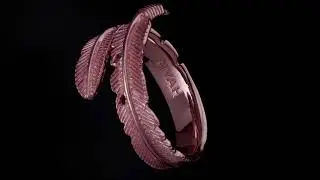 The FIYAH Adjustable Plume Ring in Rose Gold