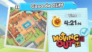 Moving Out. Casa de Cliff. Gold Medal. 2 Players Co-op
