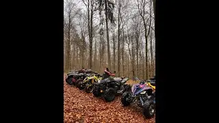 1st Ride in a big group with quads and atv's - PART 1