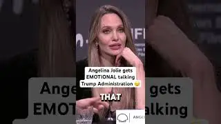 Angelina Jolie Emotional over Trump Admin #angelinajolie #trump #democrats