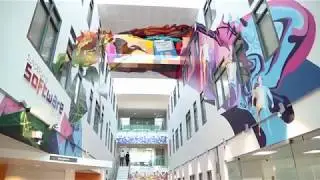 Anamorphic Digital Rainbow by Frank Styles, Sunderland Software Centre
