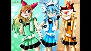 (GO rush X Powerpuff Girl Z) {Yu-Gi-Oh Protagonist Dressed as Magical girls}