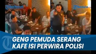 SALAH TARGET, GENG PEMUDA Serang Warkop Isi Polisi Bersenjata