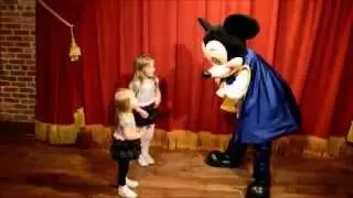 Talking Mickey Mouse Meet and Greet at the Magic Kingdom doing the Hot Dog Dance