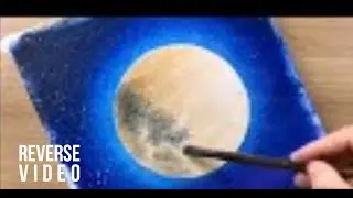 Reverse Video / Acrylic / Cherry Blossom / Floating Island Painting