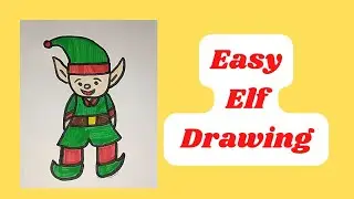 Easy Christmas Elf Drawing
