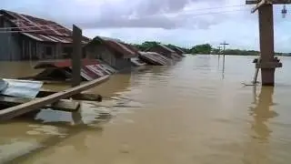 Myanmar: Villages submerged as flood water rises