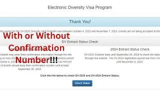 How to Check DV Lottery 2025 Results Correctly with or without Confirmation Number Using your Phone