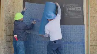 Install Detail - WeatherSmart&reg; Rainscreen over Super Jumbo Tex&reg; 60 Minute