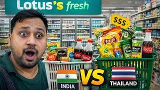 Lotus Fresh Grocery Prices 😱 | India vs Thailand Price Comparison (Shocking!)