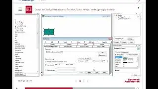 Steps to configure position,color, height, and copying animation in FactoryTalk View ME
