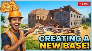 Day 13/90 🔥 Palworld LIVE | New Base Build🔥|  90 Days Live Stream Challenge #palworld #sunday